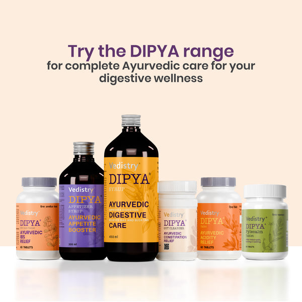 Dipya Pylecalm Tablets for Piles Relief, Bleeding, Burning, Swelling & Constipation Support