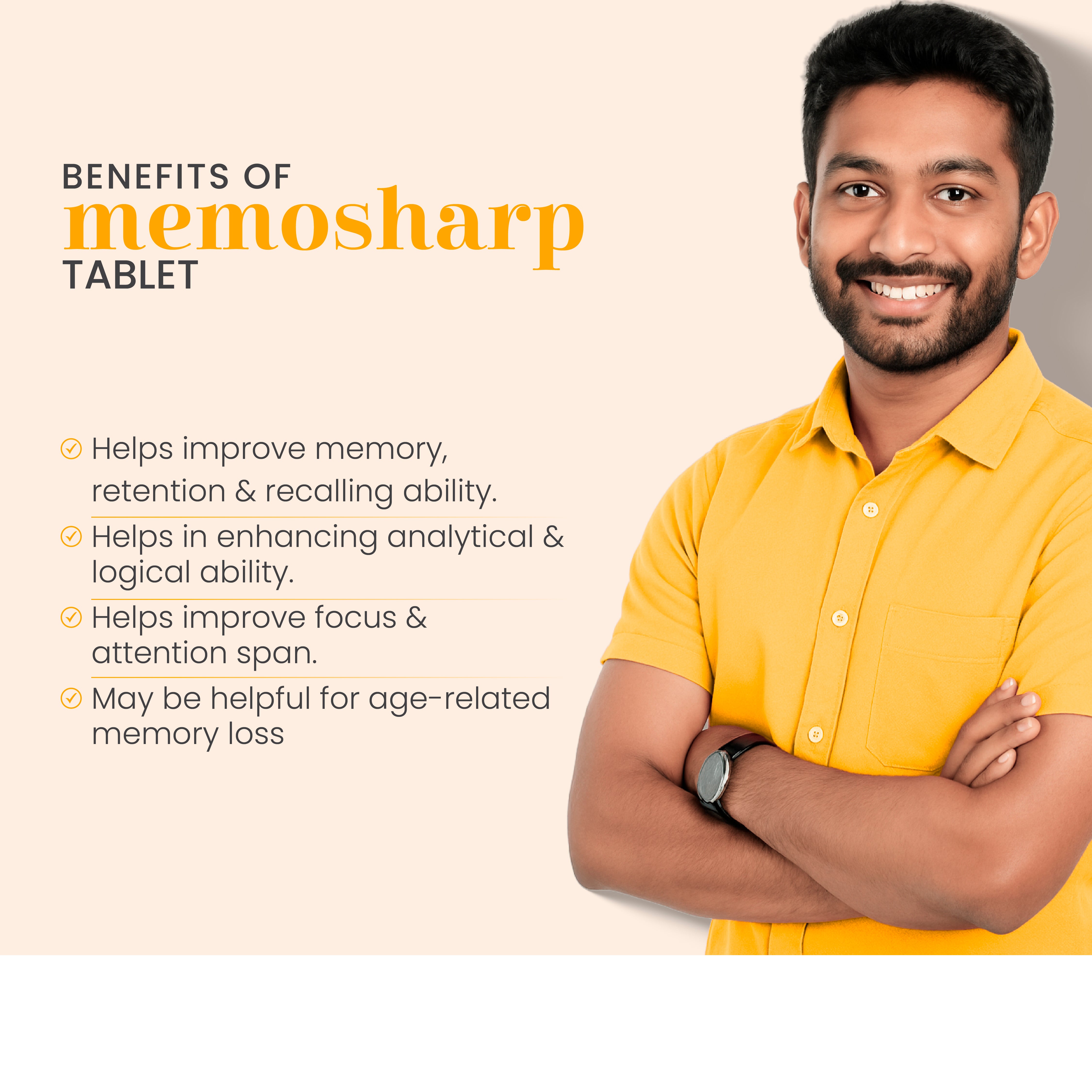 Memo R Tablets Memosharp Tablet | Clinically Proven to Improve Memory by 75% ...