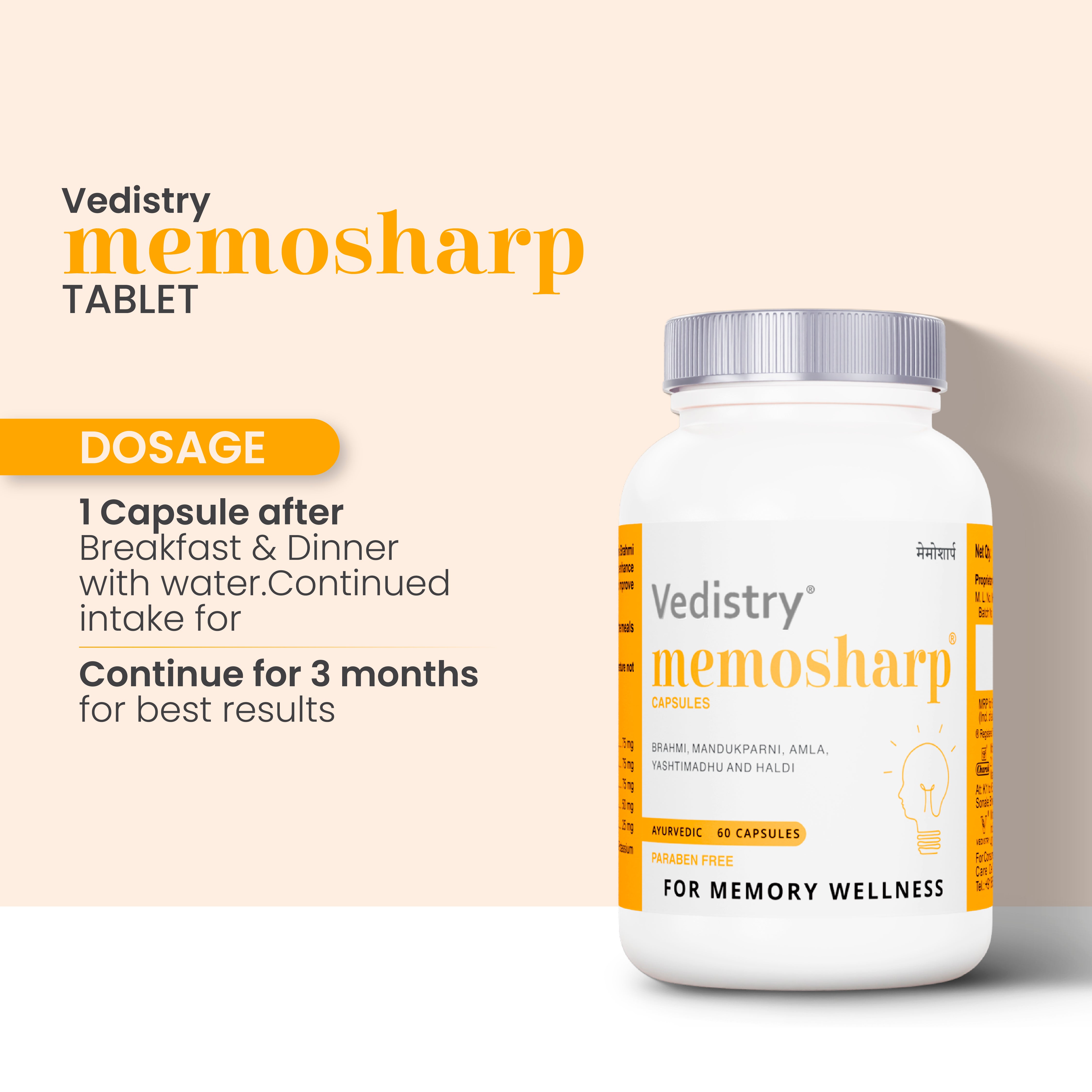 Memo R Tablets Memosharp Tablet | Clinically Proven to Improve Memory by 75% ...