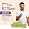 Dipya Pylecalm Complete Piles Relief Kit — Tablets + Ointment | Internal & External Ayurvedic Care